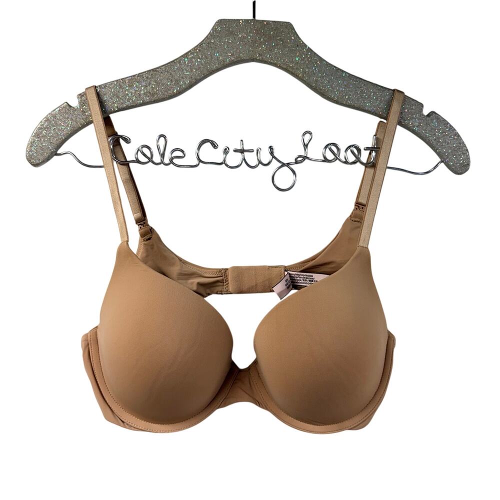 Victorias Secret Nude Bra T Shirt Push Up 36B